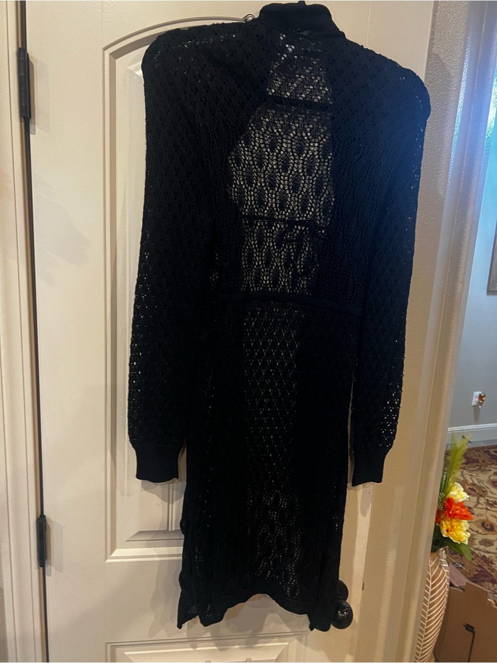 Chico’s Long Reese Ruffle Cardigan - Picture 3 of 5